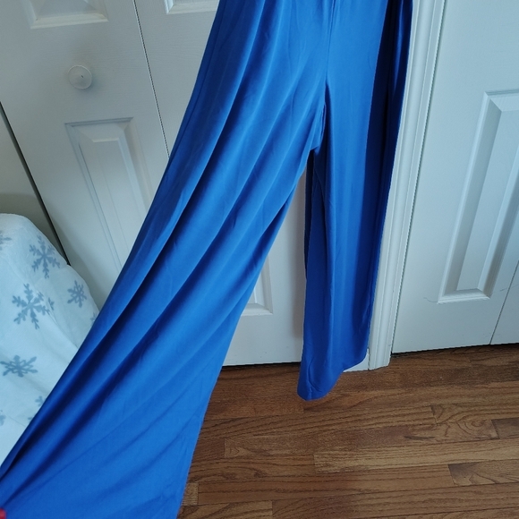 Nina Leonard Deep Sea Blue B Neck Jumpsuit M - Picture 5 of 10